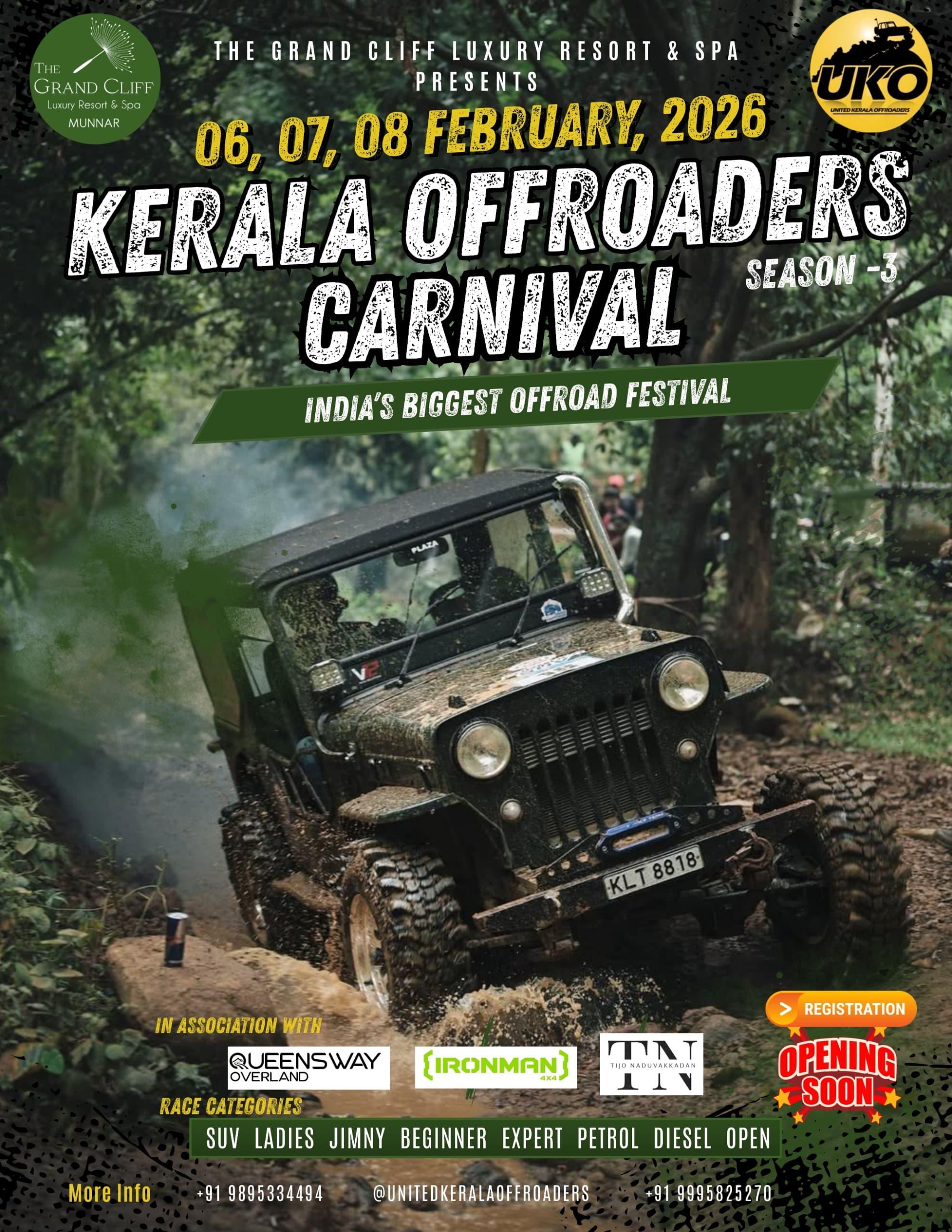 KERALA OFFROADERS CARNIVAL 2026 – SEASON 3*